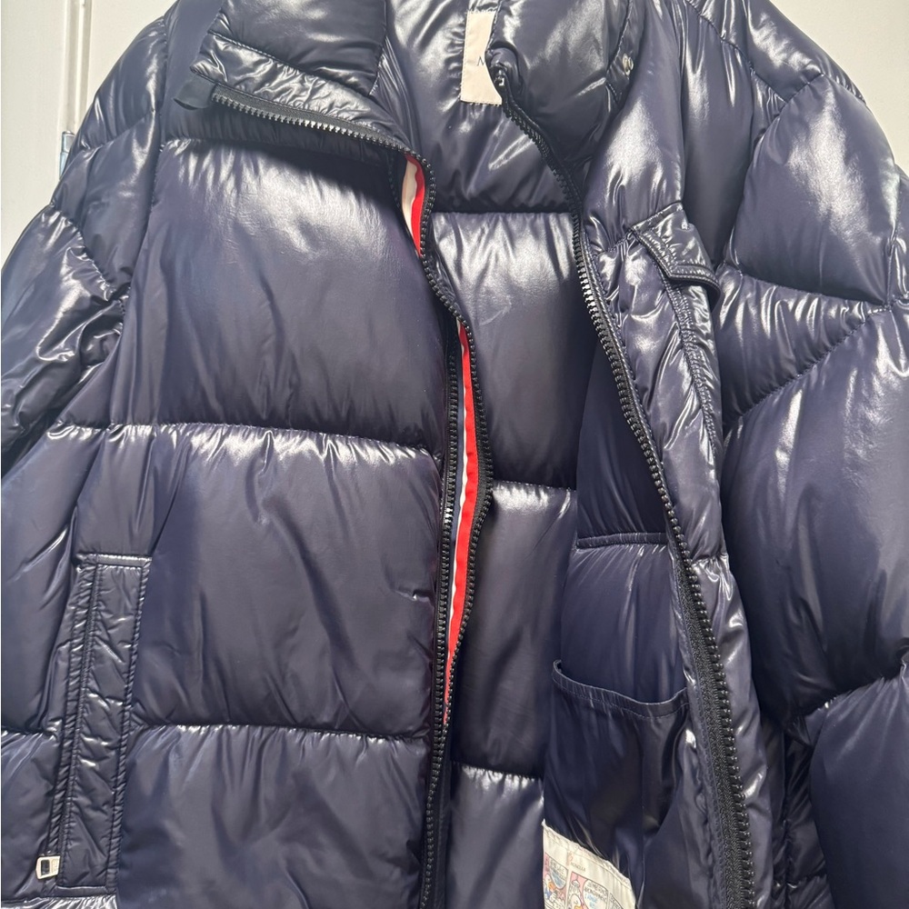 Moncler Navy Blue Bomber Jacket